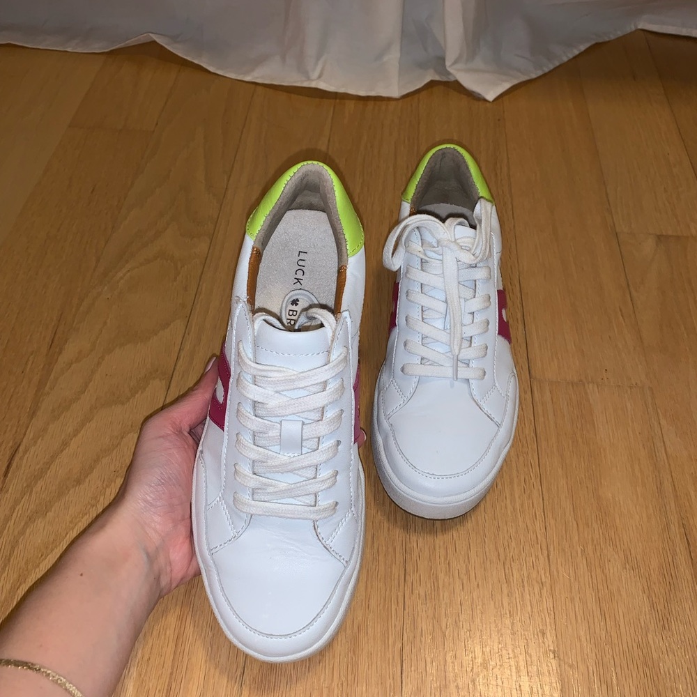 Lucky Brand White Leather Sneaker